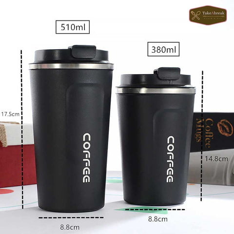 Dimensions mug isotherme thermos adulte