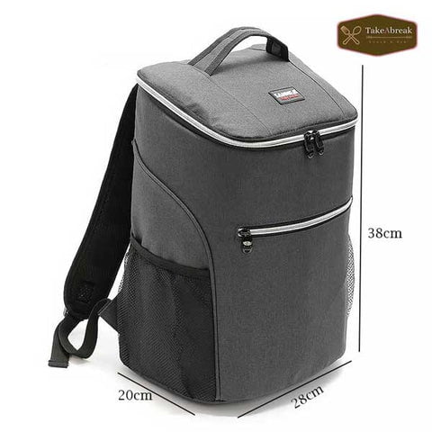 Dimensions sac a dos isotherme adulte 20l gris 
