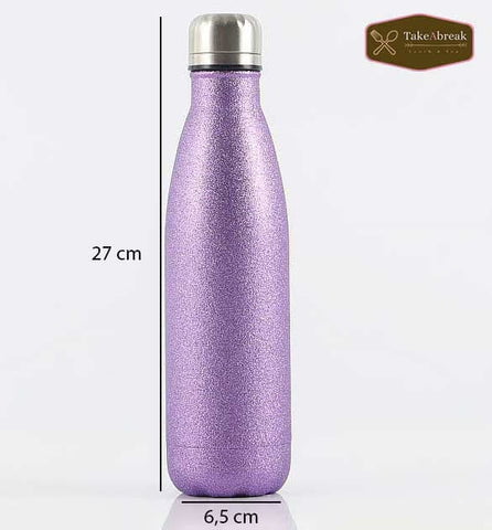 Dimensions bouteille isotherme 500ml violette
