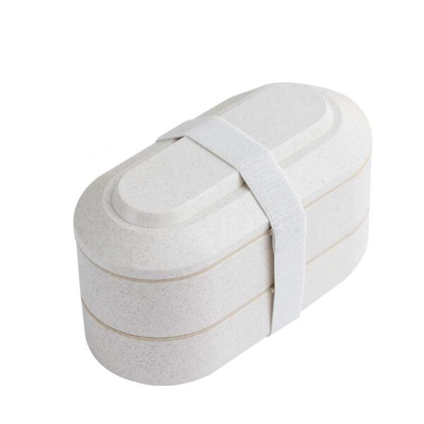 Bento box compartimenté blanc pour homme ou femme