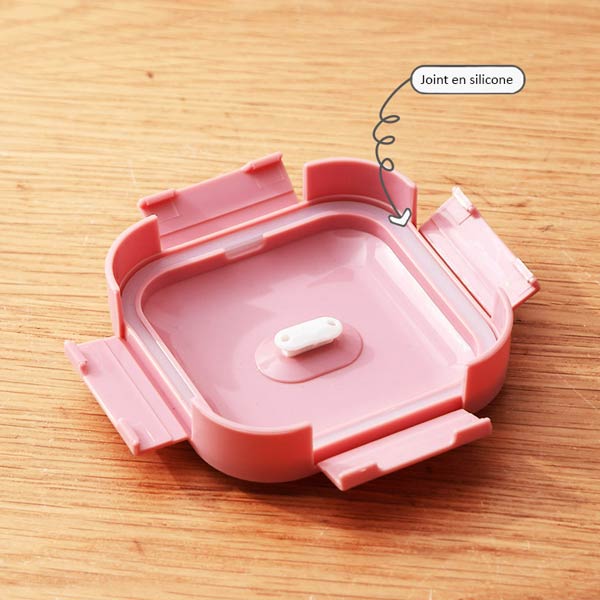 Couvercle bento cup rose