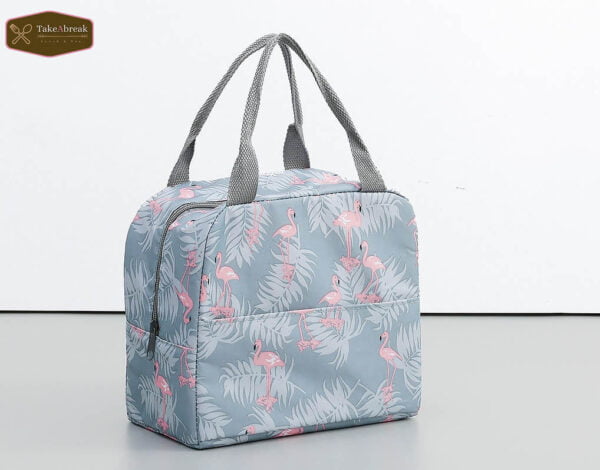 lunch bag sac isotherme gris flamand