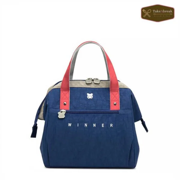 Lunch bag femme isotherme bohème - bleu