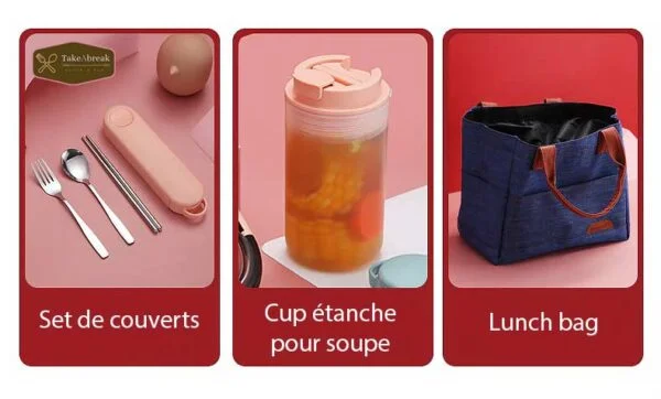 couverts cup sac lunch box repas