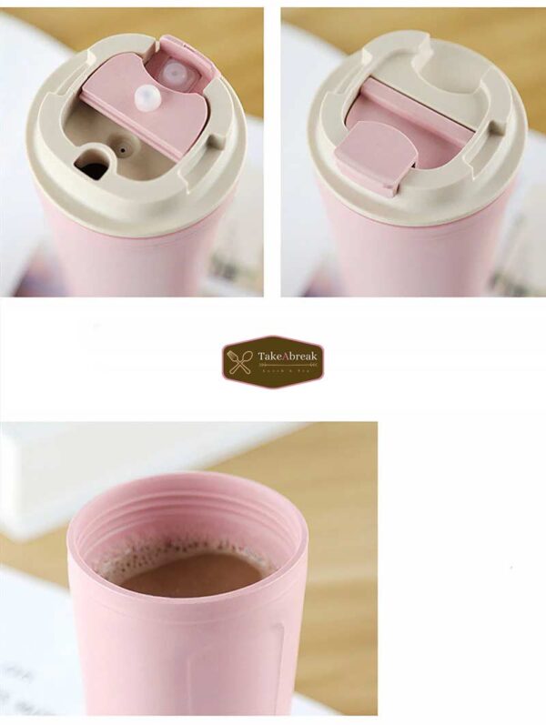 Mug couvercle anti fuite café