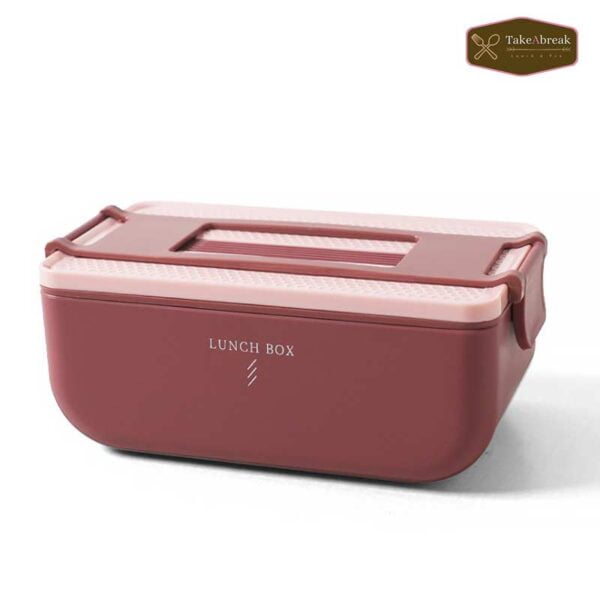 lunch box bento adulte de couleur rouge 800ml