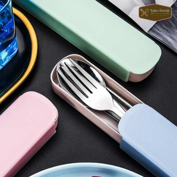Etui couverts inox repas nomade