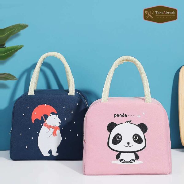 Sac repas isotherme lunch bag enfant ours panda