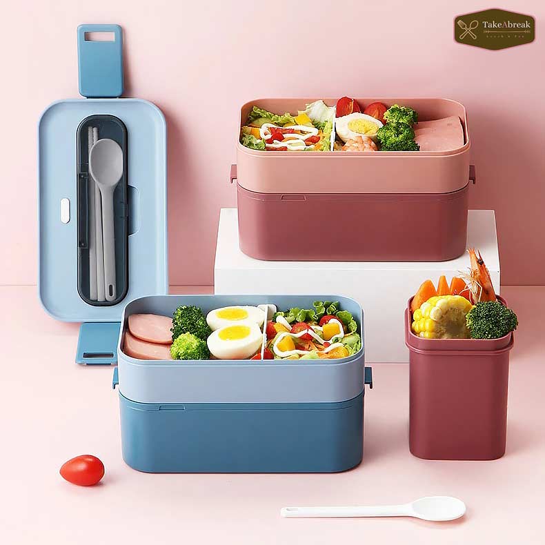 Lunch box avec couverts + Bento cup